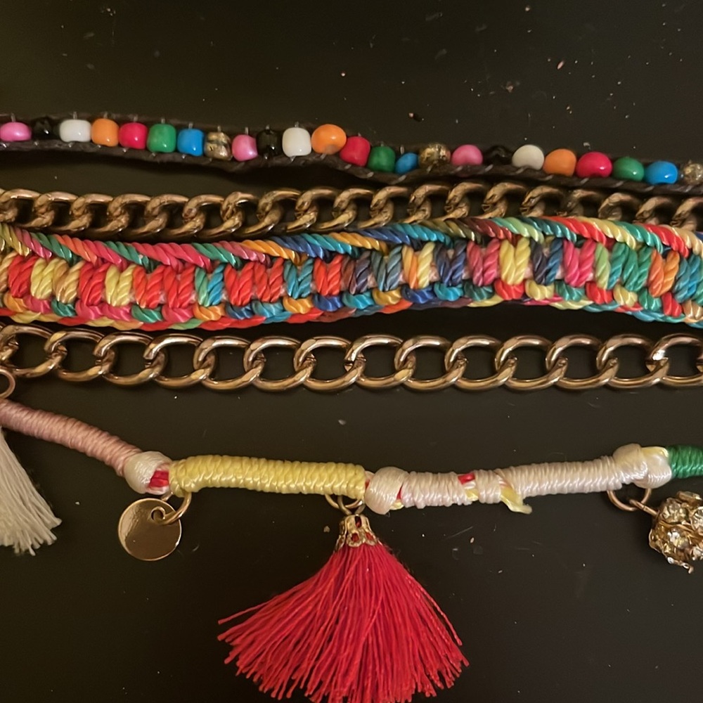Colorful bangle threaded bracelet - Picture 3 of 6